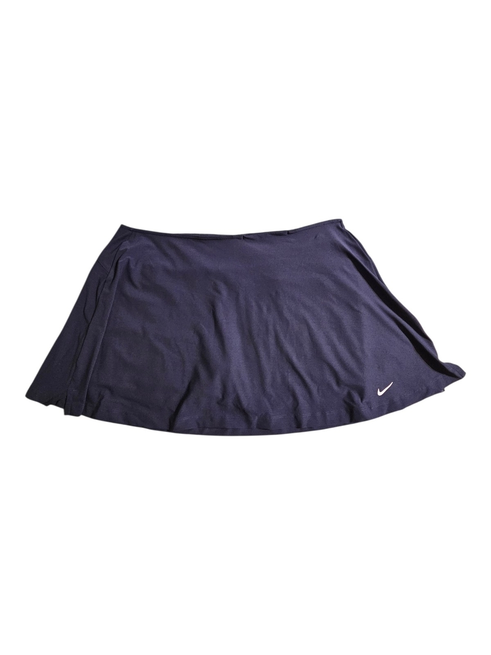 Nike Women's Dark Navy Circle Skater Skirt with White Swoosh